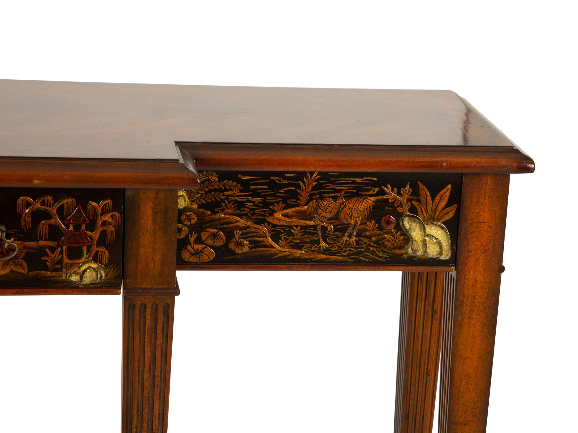 A Maitland Smith Mahogany Console Table