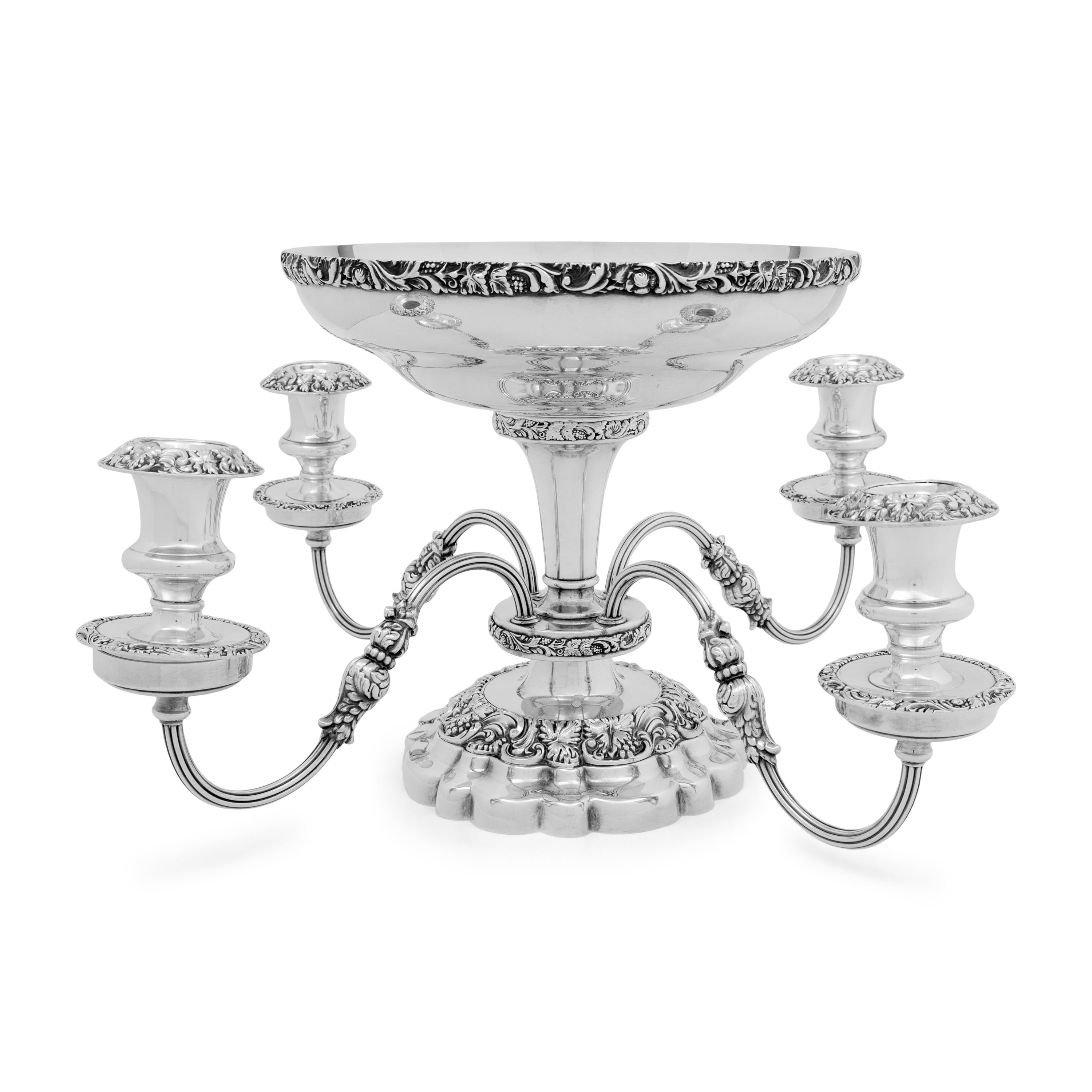 An English Silver-Plate Epergne