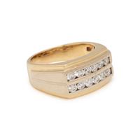 YELLOW GOLD AND DIAMOND RING