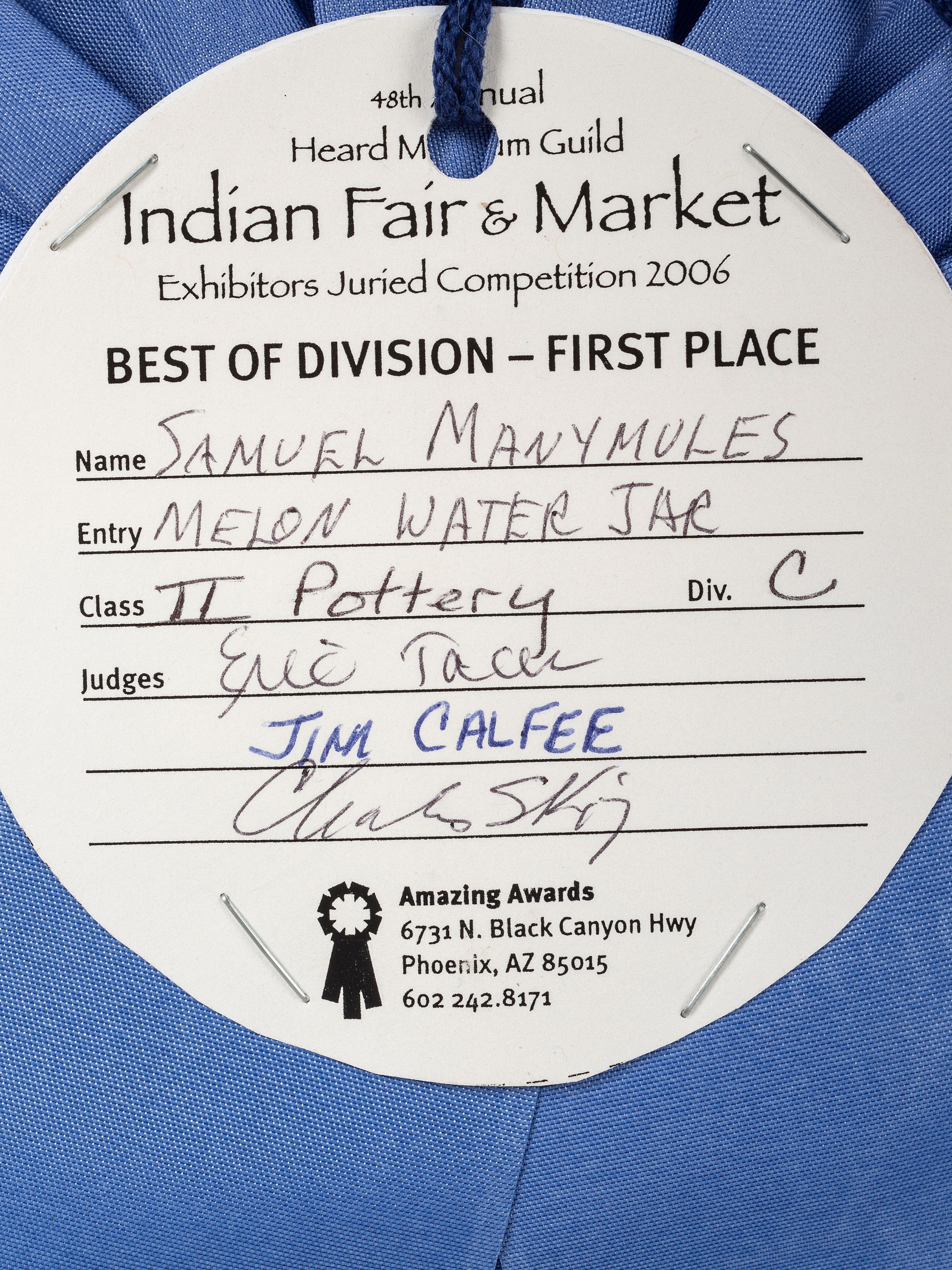 Award Winning Pottery Jar