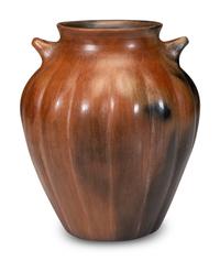 Fluted Pottery Jar