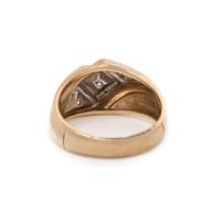 BICOLOR GOLD AND DIAMOND RING