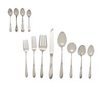 An American Silver Flatware Service