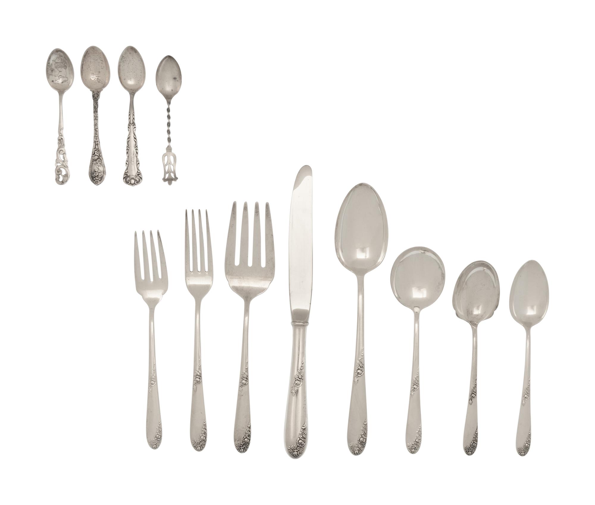 An American Silver Flatware Service