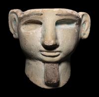 A Phoenician Faience Head