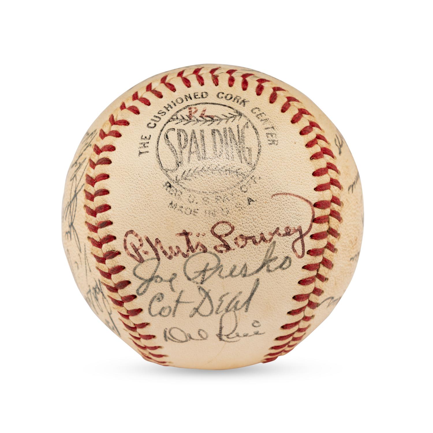 A 1954 St. Louis Cardinals Team Signed Autograph Baseball Featuring Stan Musial (Beckett Authentication Services Letter of Authenticity)