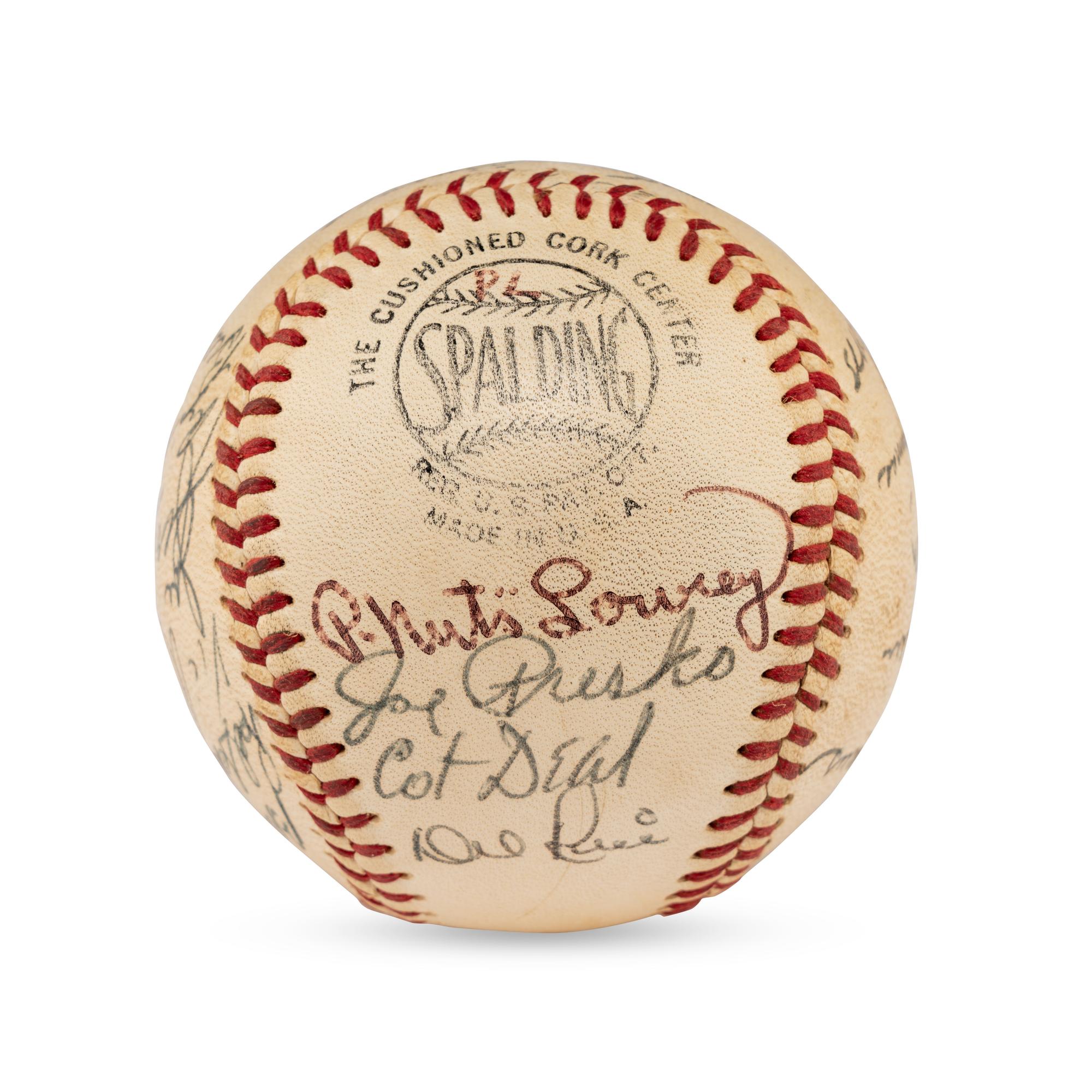 A 1954 St. Louis Cardinals Team Signed Autograph Baseball Featuring Stan Musial (Beckett Authentication Services Letter of Authenticity)
