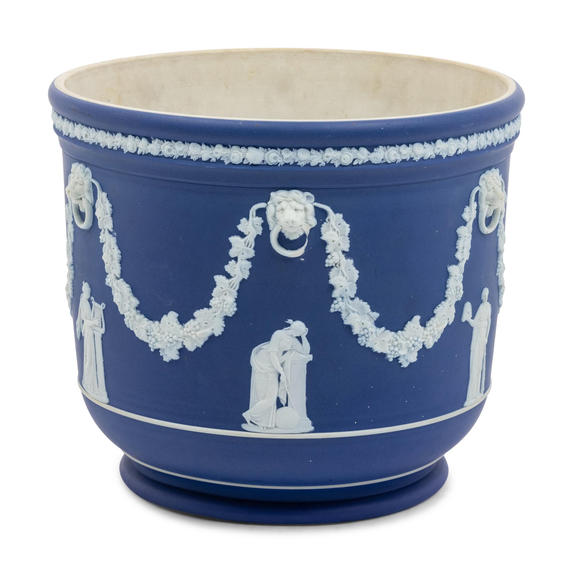 A Wedgwood Jasperware Cache Pot