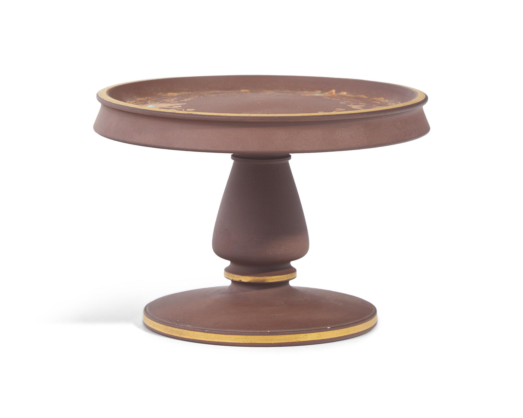 A Wedgwood Brown Jasperware Stand