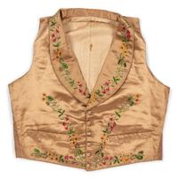 Three Men's 19th Century Waistcoats/Vests, 1840-50