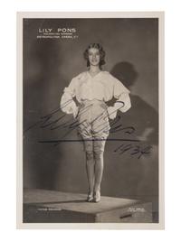 [20TH-CENTURY OPERA SINGERS]. A group of 5 photographs or photographic prints of opera singers from the 1930s, most signed, comprising images of:
