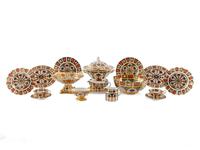 A 57 -Piece Royal Crown Derby Porcelain Dinner Service — 20TH CENTURY