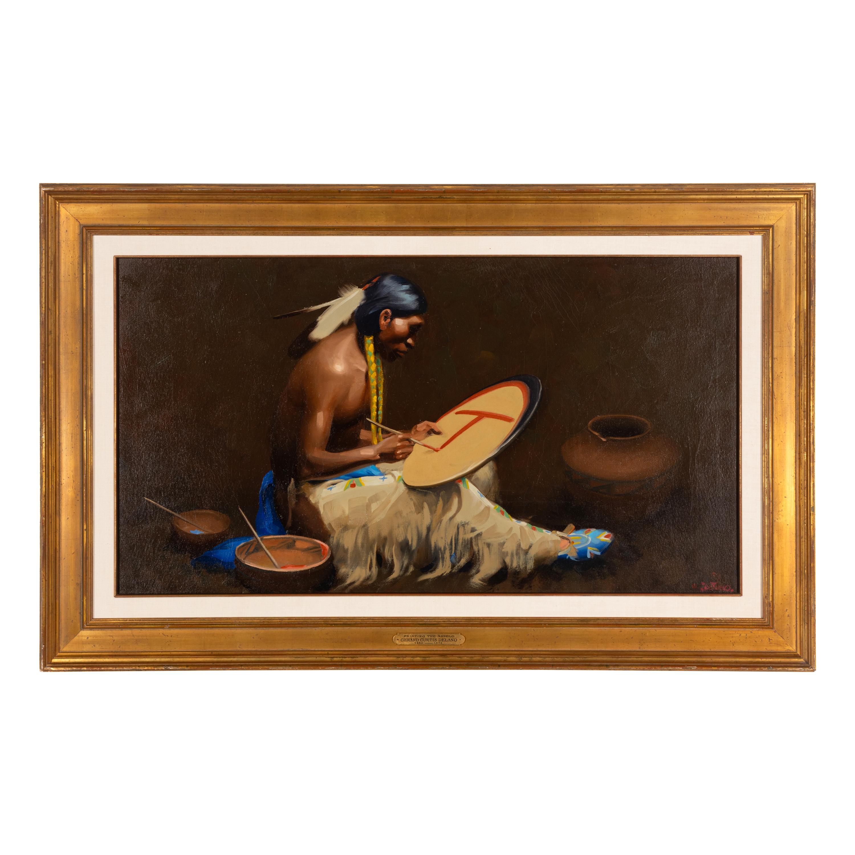 Gerard Curtis Delano (American, 1890-1972) — Painting the Shield