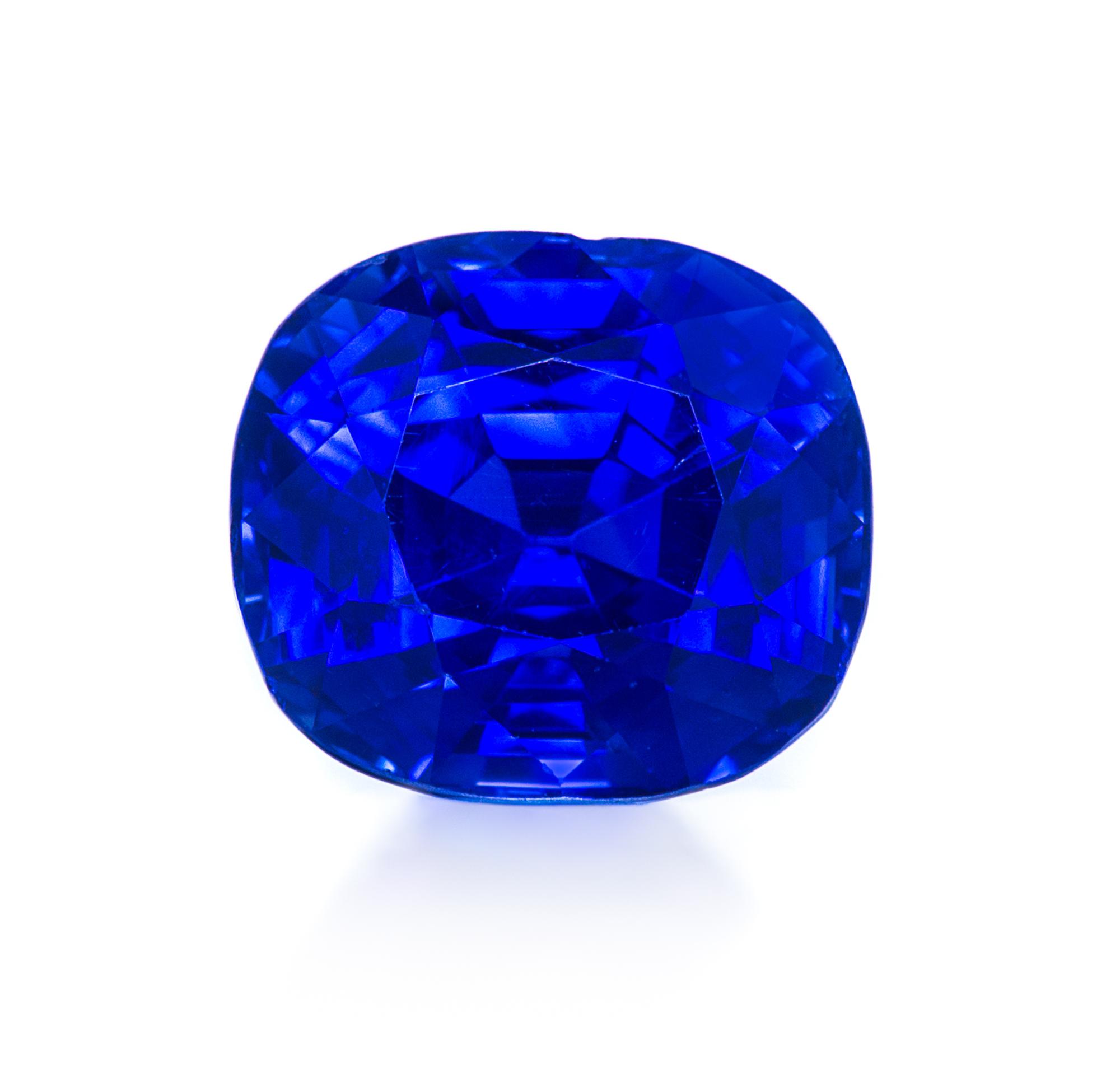 A Fine 6.40 Carat Antique Cushion Cut Kashmir Sapphire, 7.00 dwts.