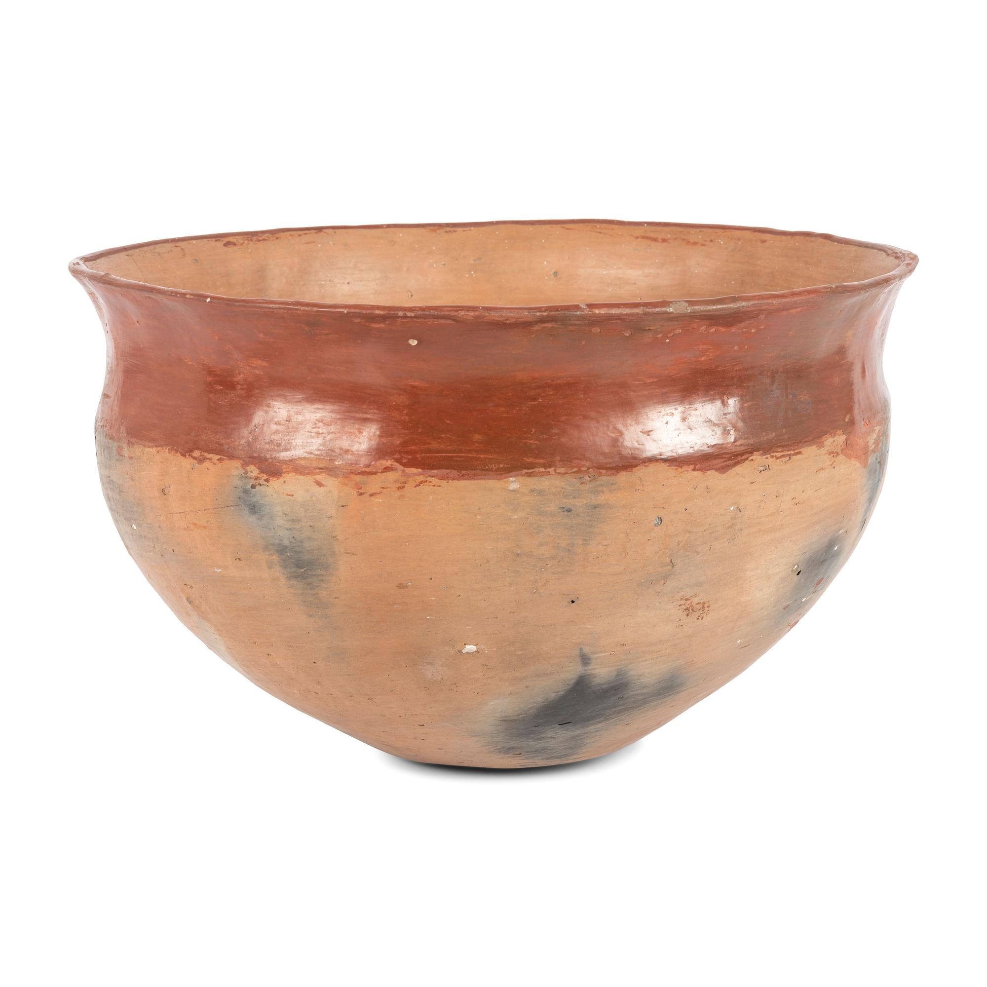 Ohkay Owingeh Redware Pottery Dough Bowl