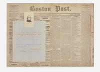 [Presidential] Johnson, Andrew: Partially-Printed Document, signed