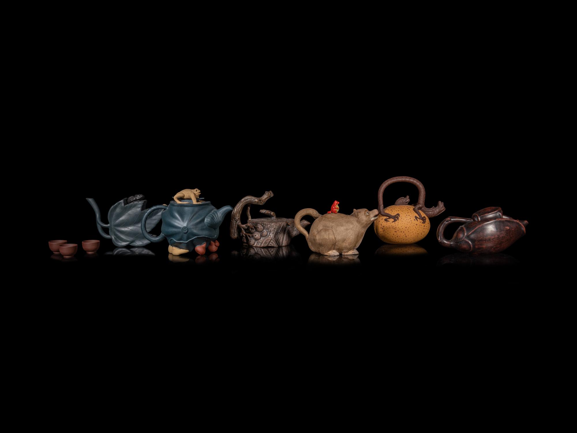 Nine Chinese Pottery Tea Articles