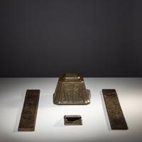Collection of four Chinese pattern desk articles, c. 1911
