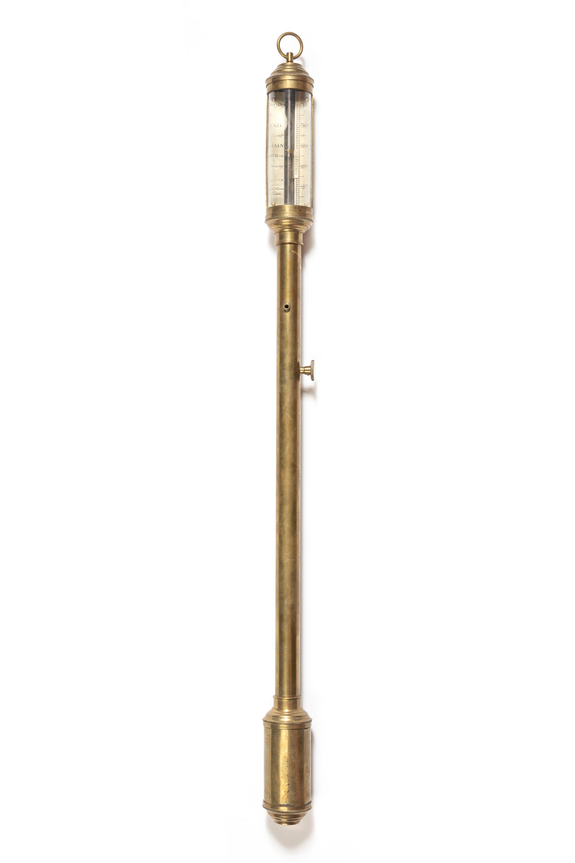 A Portuguese Brass Ship's Barometer