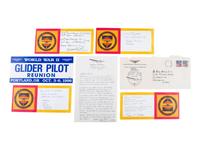 [WWII]. Signatures from 26 glider pilots and soldiers, incl. forces who participated in D-Day.