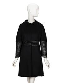 Ralph Rucci, Cashmere & Knotted Leather Coat and Dress