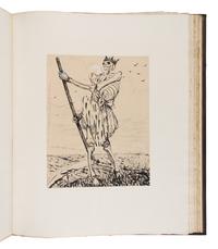 [ILLUSTRATION ART]. A finely bound album of 65 original WWI-era French illustrations in: La Grande Guerre par les artistes. Paris, ca 1915.
