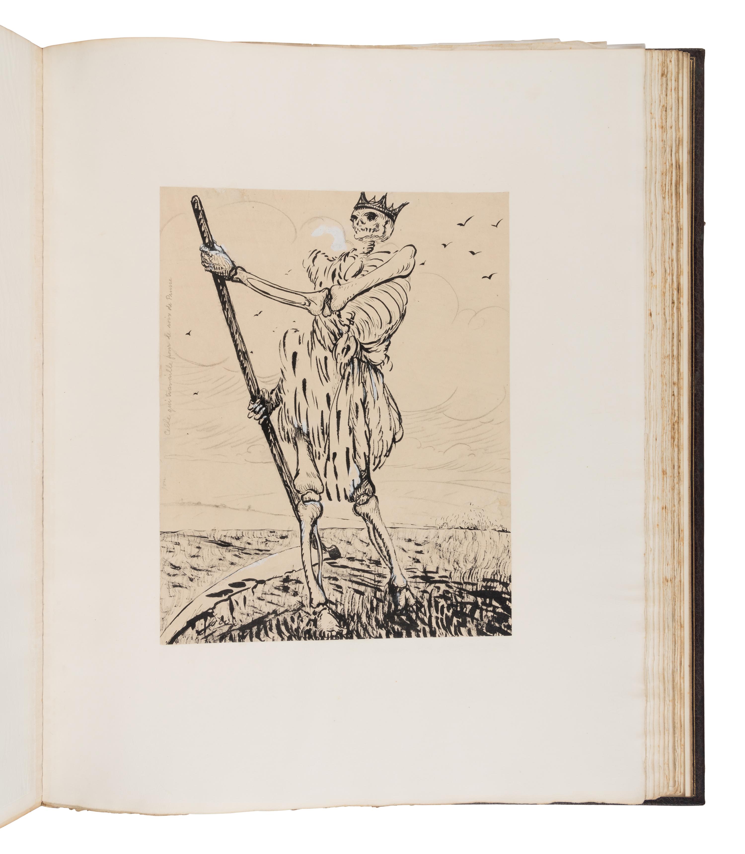 [ILLUSTRATION ART]. A finely bound album of 65 original WWI-era French illustrations in: La Grande Guerre par les artistes. Paris, ca 1915.