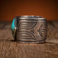Navajo Silver and Turquoise Cuff Bracelet