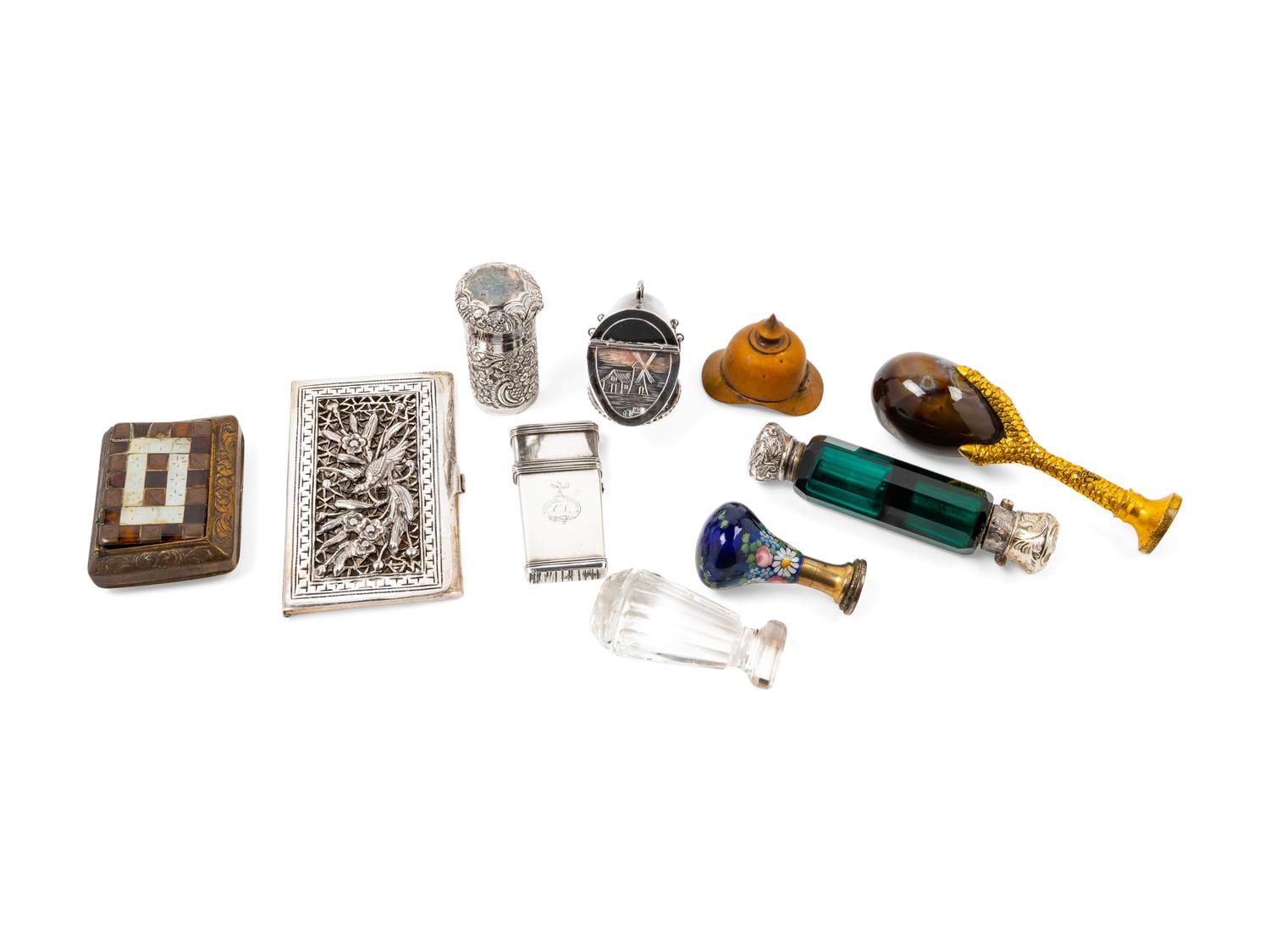 A Group of Ten Decorative Desk Articles