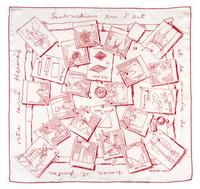 An Hermes Silk Scarf, 26 x 26 inches.