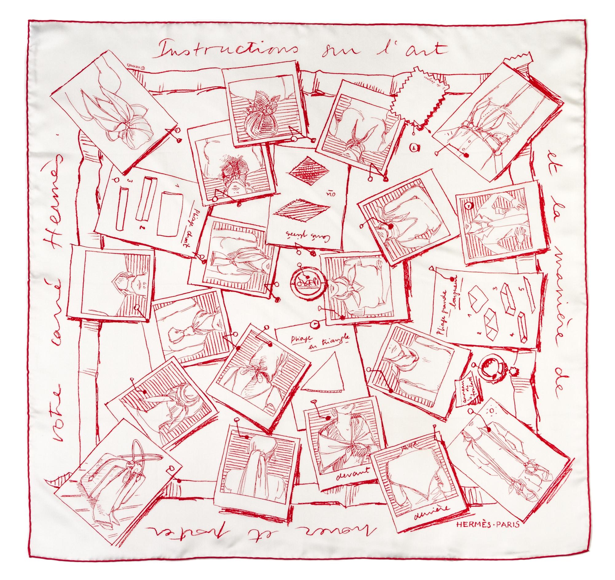 An Hermes Silk Scarf, 26 x 26 inches.