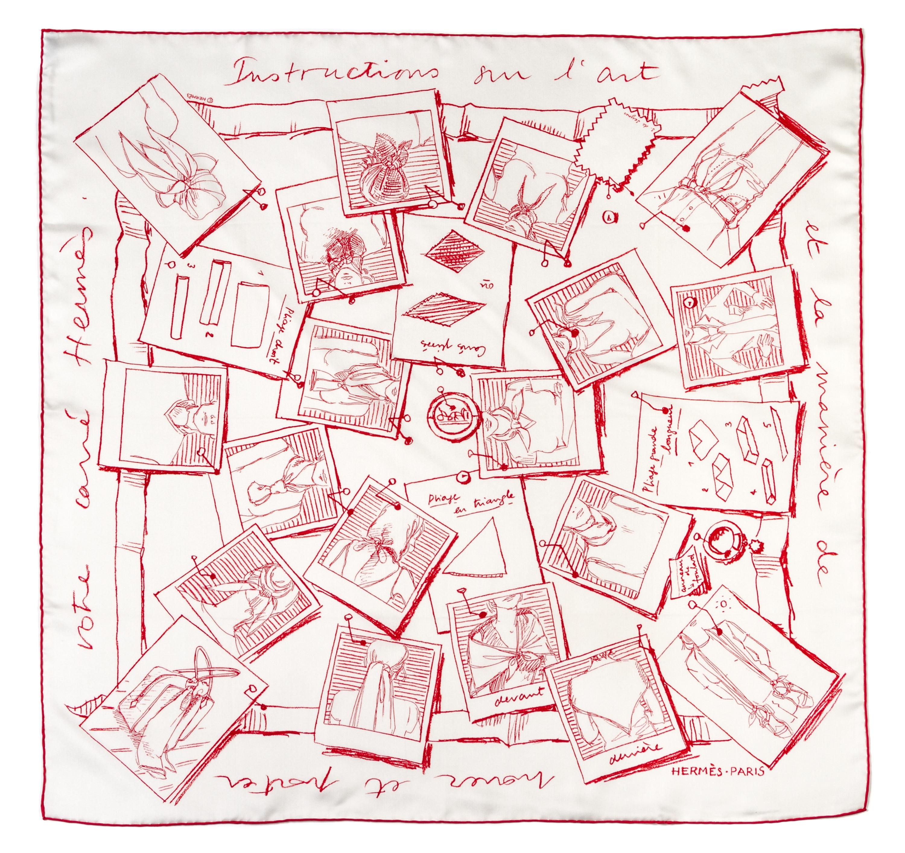 An Hermes Silk Scarf, 26 x 26 inches.