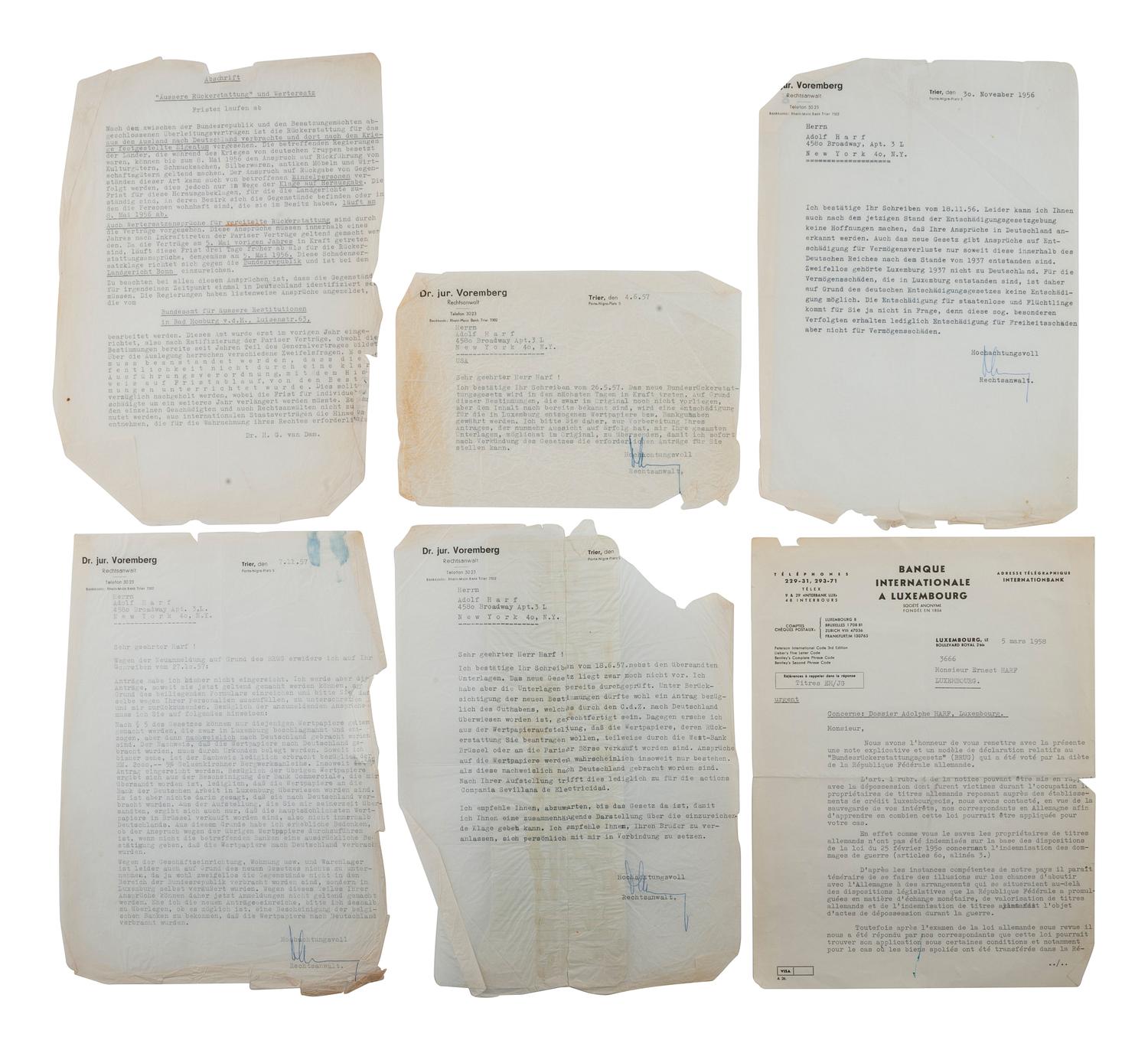[WORLD WAR II]. Sergeant Frederic H. Harf archive incl. photographs and Holocaust-related documents