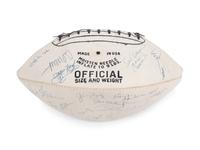 A Vintage 1978 NFLPA Banquet Multi Signed (31 Signatures) Autograph Football Including Walter Payton and Roger Staubach Period Signatures (Beckett Authentication Services Letter BAS Certified),