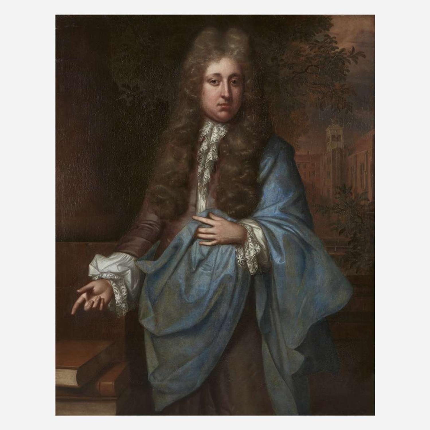 Manner of Godfrey Kneller (British, 1646–1723) Portrait of a Nobleman, Draped in Blue, Half-Length