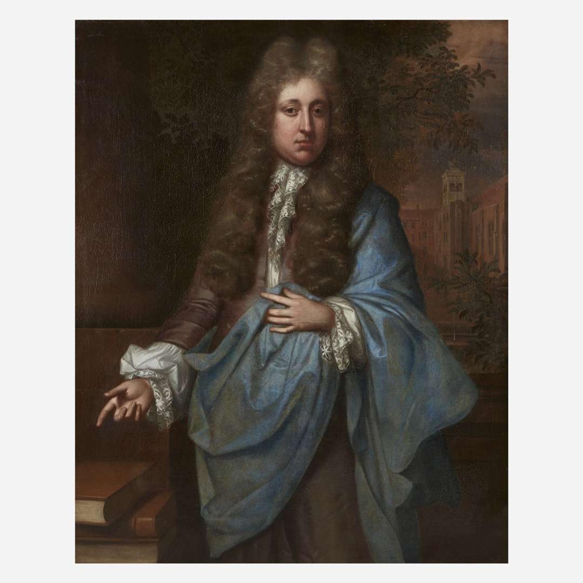 Manner of Godfrey Kneller (British, 1646–1723) Portrait of a Nobleman, Draped in Blue, Half-Length