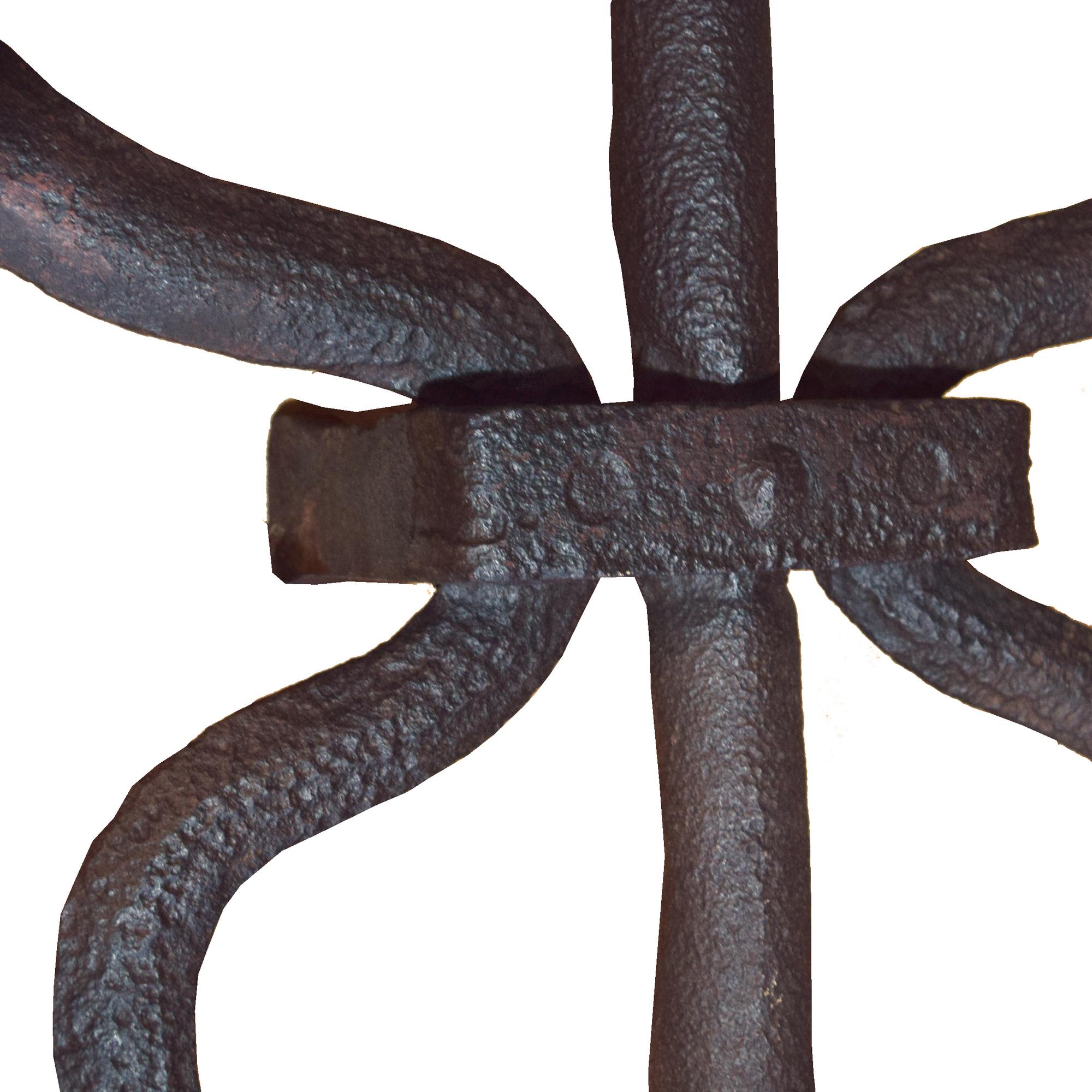 A Wrought Iron Caduceus 23.5" W x 4" D x 43" H — Sweden, 19th Century