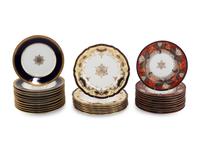 Three Sets of Porcelain Plates