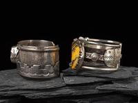 Sterling Silver Abstract Cuff Bracelet, PLUS