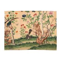A Group of Chinese Hand-Painted Wallpaper Panels
