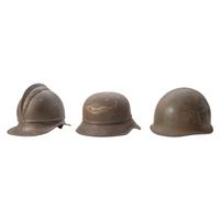 Lot of Three Helmets Including US M1 Shell, and Luftschutz Civil Defense Helmet
