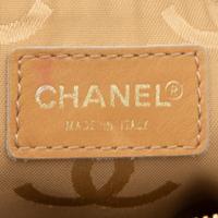 Chanel, Beige Topstitched Leather Bag