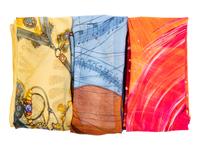 Three Hermès 90cm Silk Chiffon Scarves