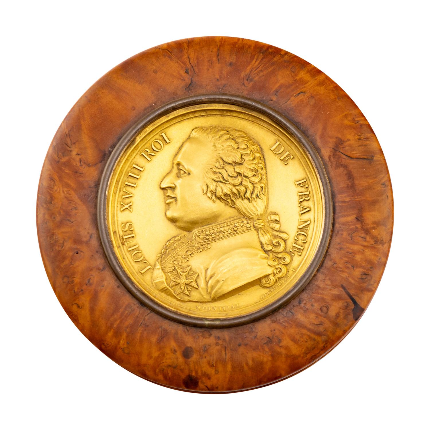 Three French Burlwood and Gilt Metal Boxes