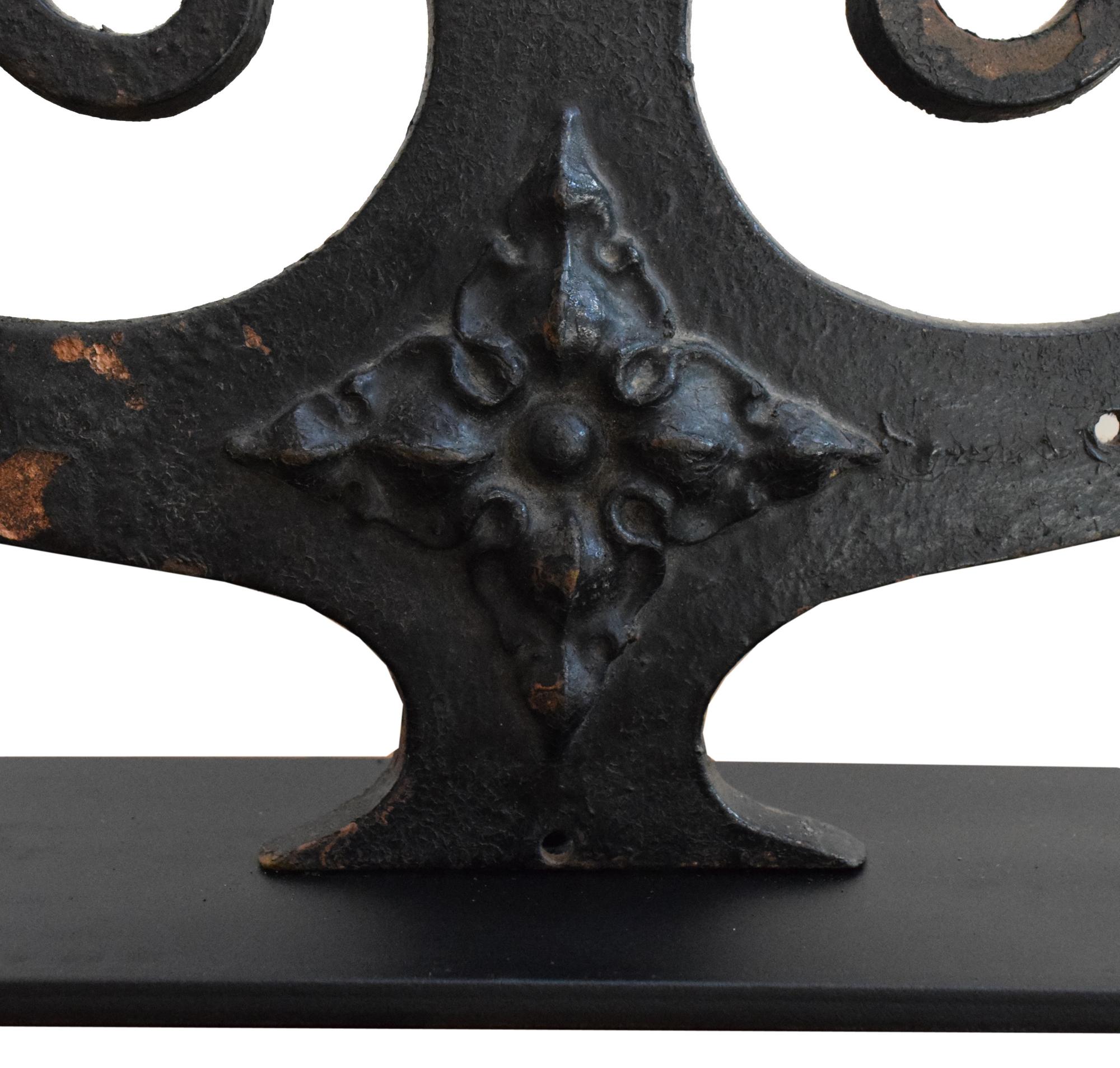 A Bronze Faux Hinge 24.5" W x 4" D x 21.25" H — United States, Circa 1880