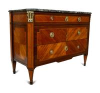 A Louis XVI Style Gilt Bronze Mounted Commode — LATE 18TH CENTURY