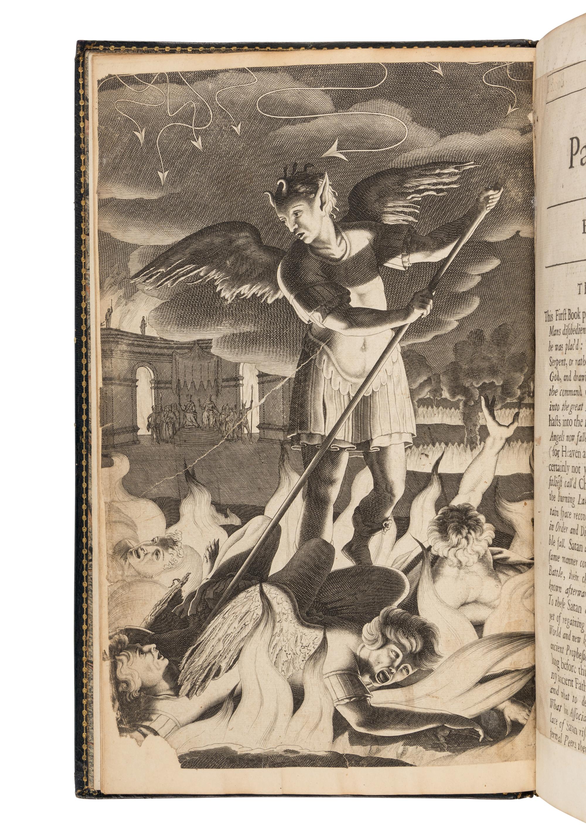 MILTON, John (1608-1674). Paradise Lost a Poem in Twelve Books . London: Miles Flesher for Richard Bently and Jacob Tonson, 1688.