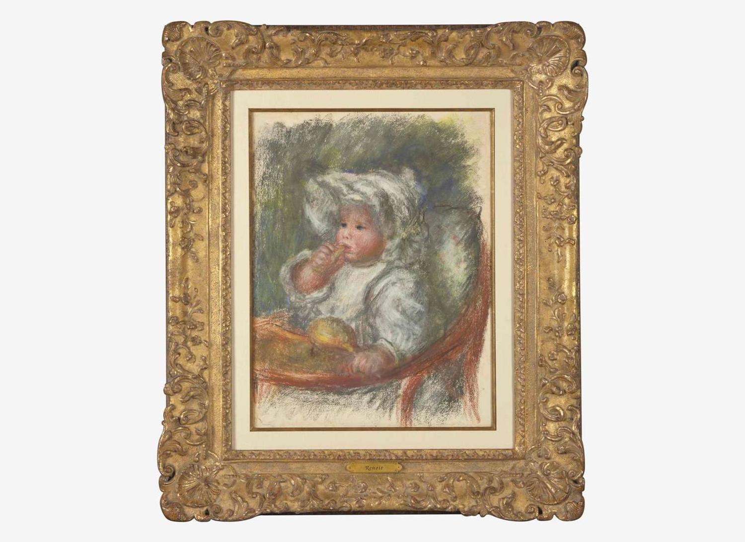 Pierre-Auguste Renoir (French, 1841-1919) - L’Enfant, Jean Renoir, à la Chaise (L'Enfant au Biscuit)