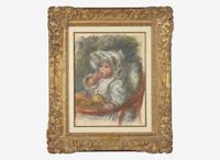 Pierre-Auguste Renoir (French, 1841-1919) - L’Enfant, Jean Renoir, à la Chaise (L'Enfant au Biscuit)