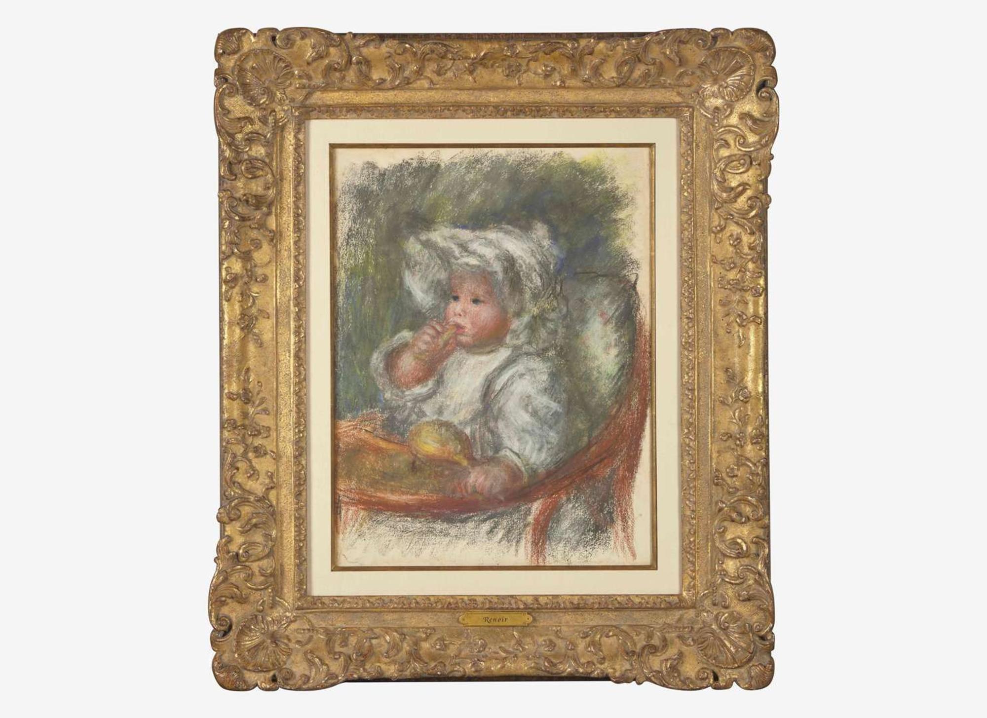 Pierre-Auguste Renoir (French, 1841-1919) - L’Enfant, Jean Renoir, à la Chaise (L'Enfant au Biscuit)